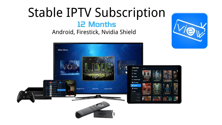 Stable IPTV Subscription for 12 Months