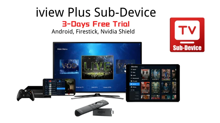 iview plus sub-device for free trial