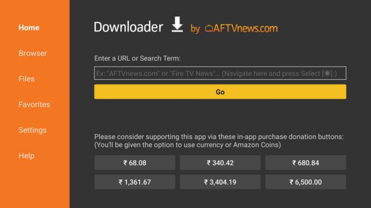 Open the Downloader app